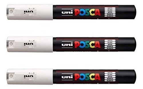 Uniball Pc1m Blanco [paquete De 3]