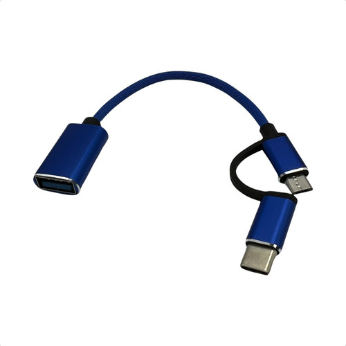 Cable Adaptador Otg De Micro Usb Y Tipo C A Usb 3.0