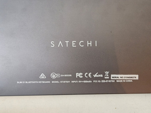 Imagen 7 de 7 de Keyboard Satechi Slim X1 Bluetooth St-btsx1 Con Caja