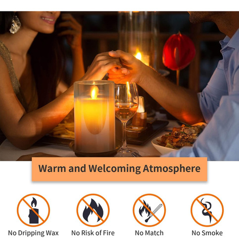 Velas Led Sin Llama Para Decoración Del Hogar, Juego De Vela