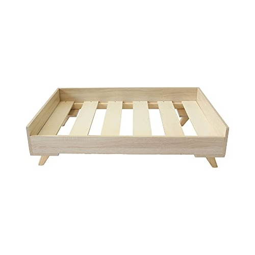 Midlee Marco De Cama Elevado De Madera Para Perro, Pequeño