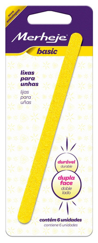 Lija Gold Para Uñas Merheje Basic - Blister C/ 6