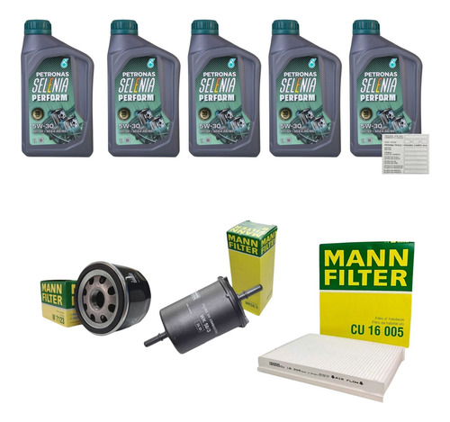 Kit Oleos Petro 5w30 Filtros 3 Mann Toro 1.3 Flex 2022/..
