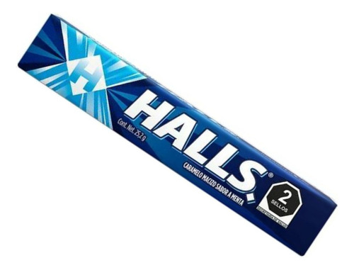 10 Pzas Caramelo Macizo Halls Sabor Menta 9 Pzas