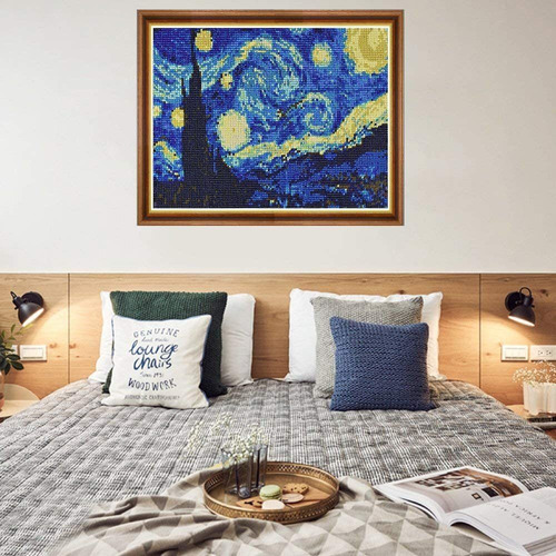 Pintura Diamante 5d Taladro Completo Grande 40x50cm Van Gogh