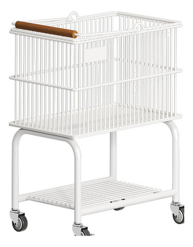 Carrito Rodante Con Carrito De Ruedas Marco De White 2 Tier