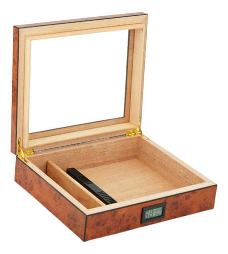Umidificador De Cigarro De Madeira, Caixa De Armazenamento