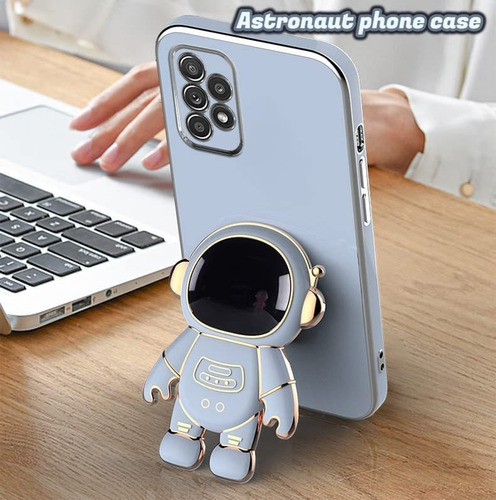 Astronaut Hidden Stand Case Cover Para Samsung Galaxy S22/21