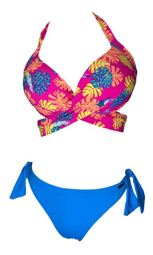 Bikini Semihilo Lismar Ruiz Turquesa Gl-18 Color Turquesa