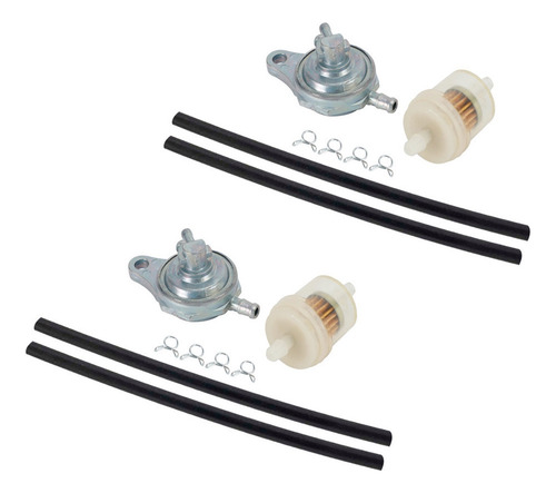 2 Grifos Tanque Combustible Filtro Y Manguera Gy6 125cc 150