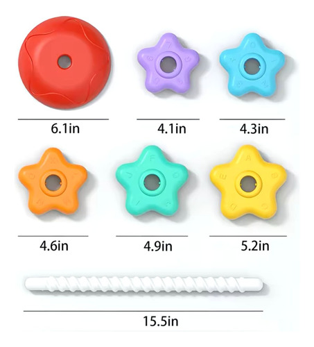 Torre De Aros Juego Didáctico Apilable Bebes