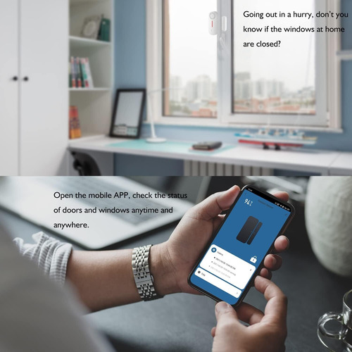 2 Alarmas Wifi Inteligentes Para Puertas Y Ventanas