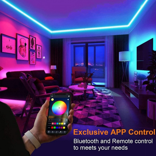 Led 5050 Strip Light Rgb + Multicolor Bluetooth Adaptador
