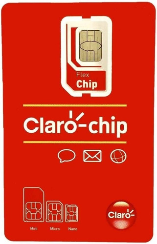 Chip Operadora Claro Gsm  4g Triplo 3 Corte Escolha O Ddd !!