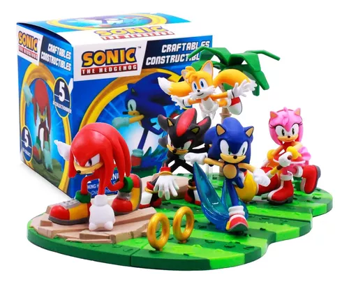Boneco Bloco Montar Sonic The Hedgehog - Stocktoys