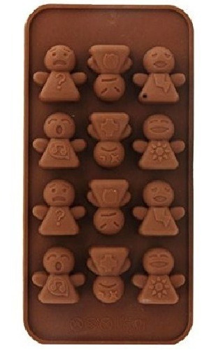 Molde Bombon Chocolate Angel Emoji Emoticon Nene Expresiones