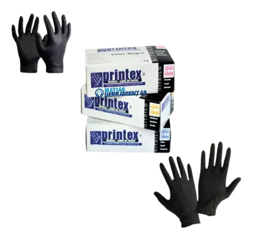 Caja De Guantes Nitrilo Taller Mecanico Anti Combustibles M6