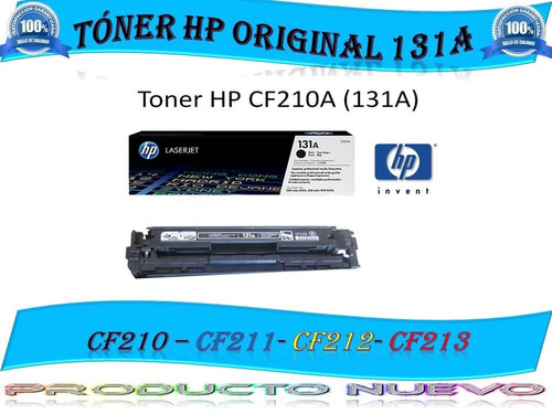 Cartucho Original De Tóner Negro Hp 131a Laser Jet (cf210a)