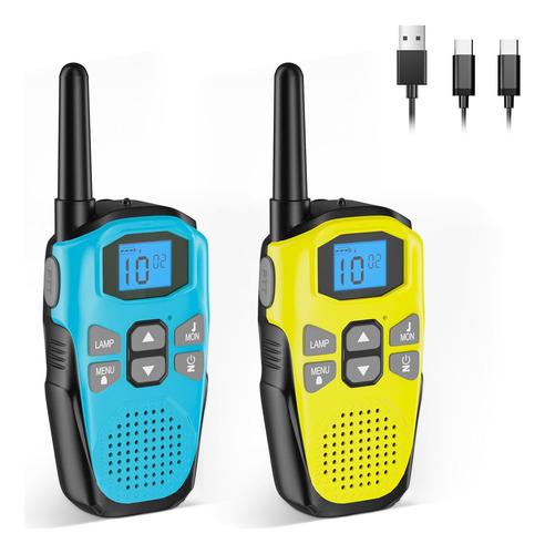 Ykstt - Walkie Talkies Para Adultos, Paquete De 2 Walkie Tal