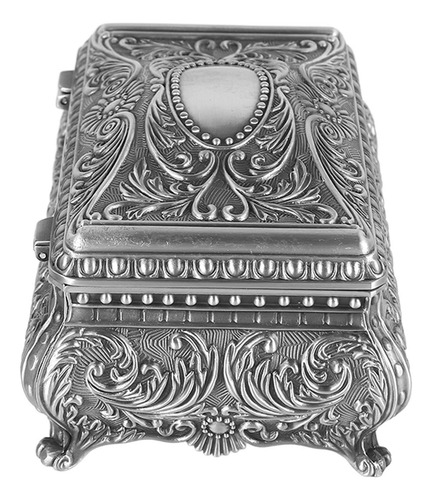 Joyero De Metal Rectangular Joyero Vintage Para Mujeres Y