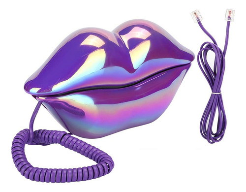Wx-3016 Creative Purple Lip Teléfono, Decoración Vint...