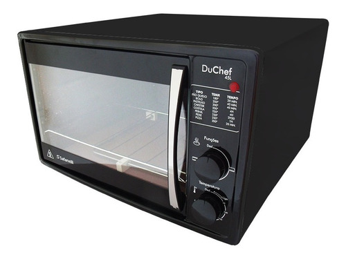 Forno Elétrico Safanelli Du Chef 45l Preto - Frete Grátis