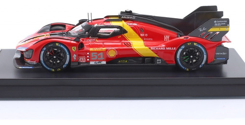 Miniatura Ferrari 499p #51 6h Spa-francorchamp 2023 1/43 Bbr Vermelho