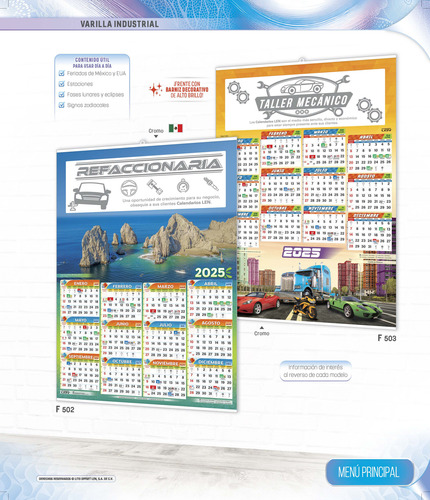 50 Calendario Len De Varilla Industrial + Impreso Anli