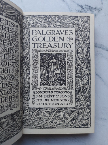Antiguo Libro Golden Treasury. Palgrave. 52959