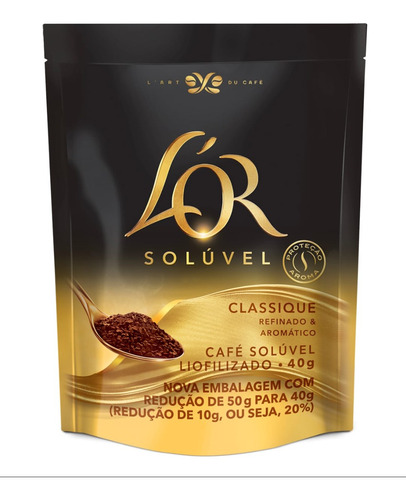 Kit Com 20 Café Lor Solúvel Classic Sache 40g