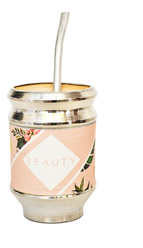 Imagen 2 de 7 de Kit Matero Neceser Beauty Termo 1/2lt Azucarera Mate Madera