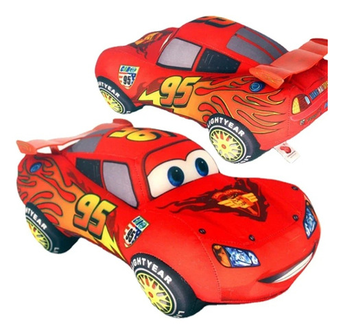 Peluche Cojin Rayo Mcqueen Cars Pixar 17 Cm Disney Algodón