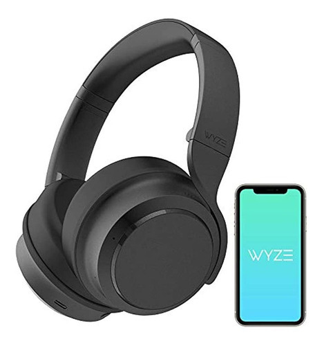 Audifonos Wyze Headphones Cancelación De Ruido Bluetooth 5.0 Color Clear Color de la luz Negro