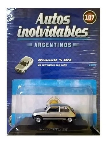 1/43 Renault  5 Gtl 1981  Inolvidables N°107 Blister Cerrado