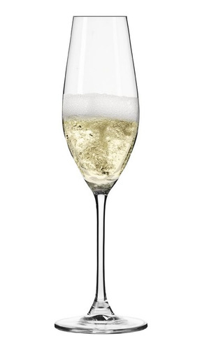 Copa De Champagne Cristal Krosno Línea Splendour - Set X6u