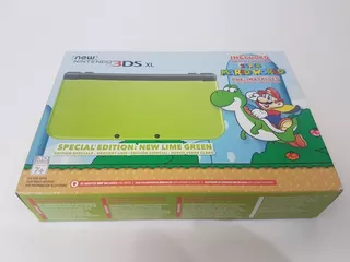 New Nintendo 3ds Xl Super Mario Edición Especial Verde Lima