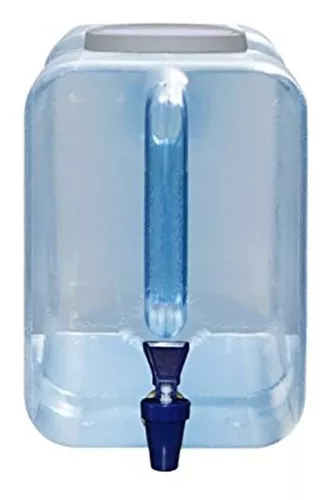 Bidón de agua reutilizable de For Your Water, 5 galones, de plástico, sin  BPA, con tapa de rosca, 10.75 pulgadas de diámetro x 19.5 pulgadas de alto