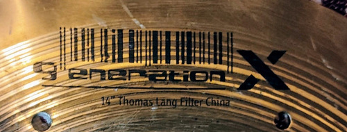 Meinl Thomas Lang China 14 Pulgasas Dorado (Usado)