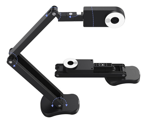 Camara Scanner De Documentos 8 Mp Y Cámara Web 4k Con Mic Negro