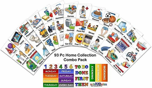 Schkidules 93 Pc Home Collection Combo Pack For Visual Sched