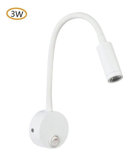 Js Lámpara De Lectura Flexible De Cuello De Cisne Con Luz