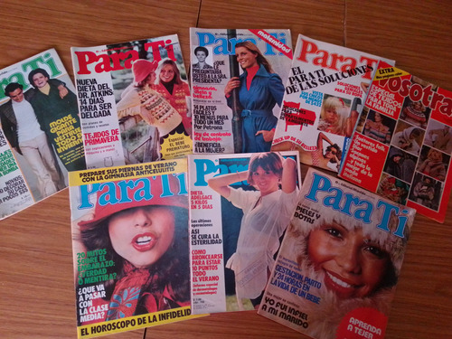 Lote 7 Revistas Para Ti + 1 Revista Vosotras  Años 1974/75