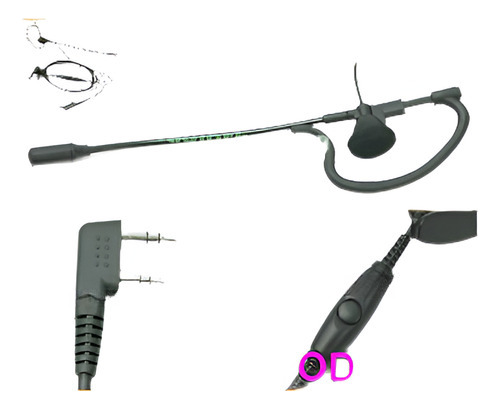 Audífono De Oído Con Ptt Para Px-777 Px-888 Kg-699 052 4 K