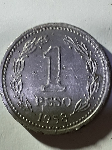 Moneda De 1 Peso Del 1958 - Imantada 