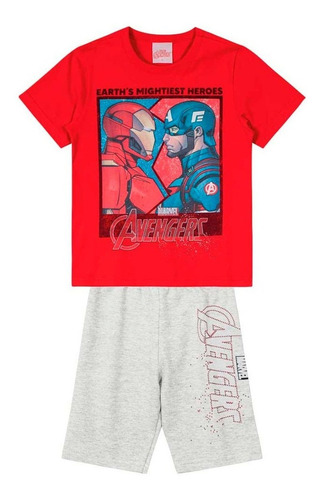 Conjunto Infantil Menino Homem Aranha Licenciado Vingadores