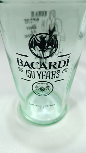 Vaso Bacardí 150 Años Edición Limitada Vintage 300 Cc