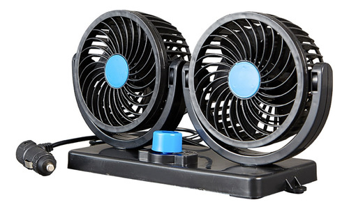 Ventilador De Coche Dual De 12 V, Portátil, Camión, Giratori