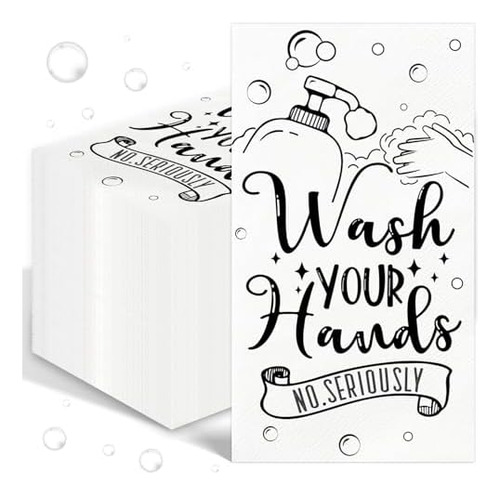 100 Toallas De Mano Desechables Para Baño, Toallas De Papel