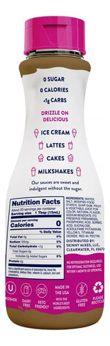 Skinny Mixes Syrup Zero Sugar Salted Caramel 355ml Importado