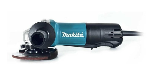 Imagen 3 de 4 de Miniesmeriladora angular Makita 9557HPG color turquesa 840 W 110 V + accesorio